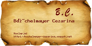 Büchelmayer Cezarina névjegykártya